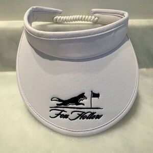 NWOT Ahead Performance Fox Hollow White Golf Sun Visor Hat Cap